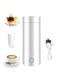 Aputue Portable Electric Kettle, 400ml Travel Tea Kettle with Non-stick Coating, Fast Boil and Auto Shut Off Hot Water Heater, Double Wall Water Boiler Bottle Insulated Coffee Thermos Mug (White)