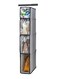 4 Tier Handbag Purse Organizer with Dustproof Cover, Foldable Hanging Closet Wardrobe Storage Shelves Closet Storage System for Living Room Bedroom Home Use(Grey&iuml;&frac14;&permil;