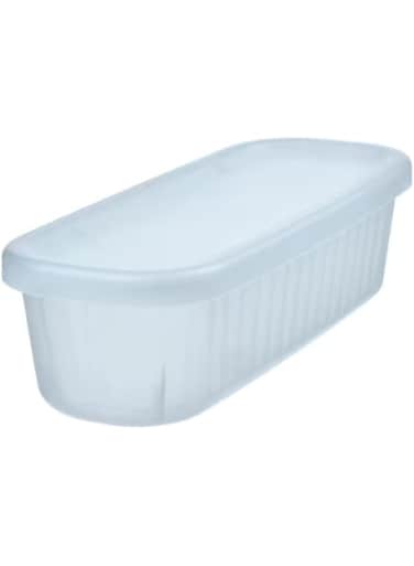 Digital Shoppy Storage box with lid, transparent, 9x24x7 cm/0.5 l