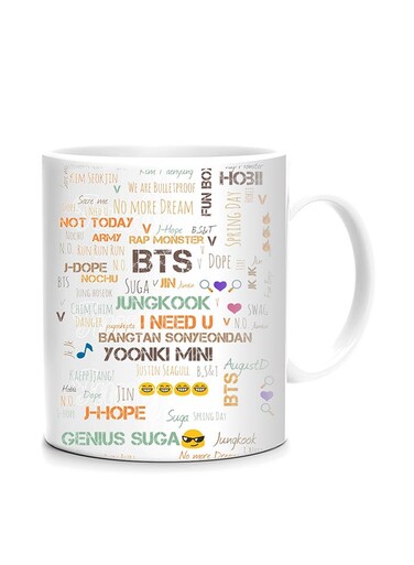 Styles BTS Graphics Design Mug White 10cm