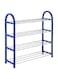 Dubai Gallery 4-Tier Shoe Rack Silver/Blue AMZ-N38069646A