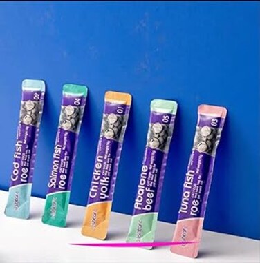 kimbowny 6 PCS Delicious Cat Snacks Nutritious Wet Cat Food Pet Treats Snacks COD Fish Roe Wet Cat Food,90g