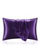 Silk Satin Pillowcase for Hair and Skin Queen - Dark Purple Silk Pillowcase 2 Pack 75L x 50W CM (20x30 Inches) - Satin Pillow Cases Set of 2 with Envelope Closure (2pcs Dark Purple)