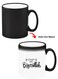 Color Changing Heat Sensitive Ceramic Mug, Image Revealed When HOT Liquid is Added! Start with Bismillah Black