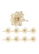 Napkin Rings Set of 8 Exquisite Floral Design Alloy Holders Ideal for Weddings Parties and Home Decor