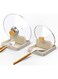 Excefore Spoon Rest for Stove Top, Pot Lid Holder with Drip Pad, Heat-Resistant Utensil Rest for Kitchen Counter, BPA Free Cooking Ladle/Spatula/Tongs/Forks/Utensil Holder Organizer (2 Pack,White)