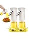 of 2 Olive Oil Sprayers 240ml Glass Bottles for Cooking BBQ Salad Baking Grilling Air Fryer Kitchen Tools