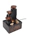 Jiawu Tabletop Fountain, Desktop Fountain, USB Tabletop Water Fountain with LED Lights for Home Living Room, Tabletop Waterfall Meditation Fountain Indoor Fountain for Office Living Room