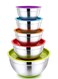 Stainless Steel Basin Extra Thick Deep Baking Home Splash-proof Mixing Eggs and Noodles with Cover