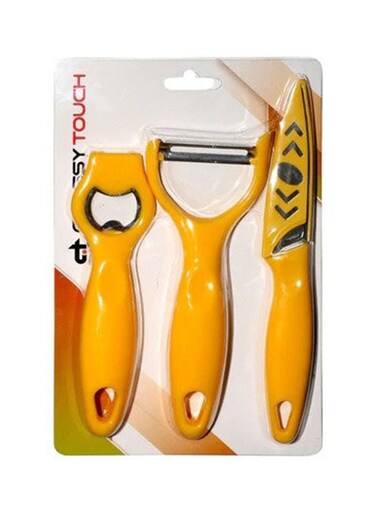 3-Piece Kitchen Tool Set &ndash; Peeler, Knife &amp; Bottle Opener for Everyday Use