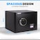 Rubik Biometric Fingerprint Safe Box with Digital Keypad and Key Lock for Cash Jewelry Passports Home Office RB-AG25 (11.5kg, 25x35x28cm) Black