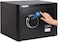 Rubik Biometric Fingerprint Safe Box with Digital Keypad and Key Lock for Cash Jewelry Passports Home Office RB-AG25 (11.5kg, 25x35x28cm) Black