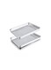 Duty Stainless Steel Toaster Oven Pans 2 Pack Ideal for Easy Cleaning and Rust Resistance Compact Design 93 x 7 x 1 Inches Dishwasher Safe