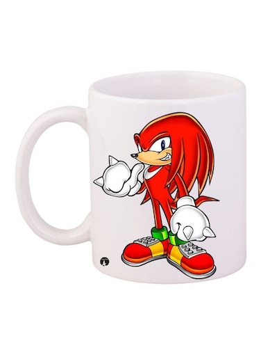 Cartoon Printed Coffee Mug White/Red/Green