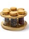 6Pcs Spice Bottle with Wooden Lid &amp; Stand