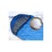 Waves Digital Hooded Envelope Sleeping Bag for Outdoor Camping Green