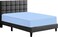 Zen 100% Cotton 300 Thread Count Fitted Sheet - Blue, Single GCC 120x200+30cm Extra Deep Pocket