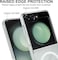 Samsung Galaxy Z Flip 6 Magnetic Clear Case Cover, Compatible with Mag safe Card Wallet and Wireless Charger, Clear Shockproof and Drop-Proof Anti-Yellowing Case Samsung Galaxy Z Flip6 5G 2024