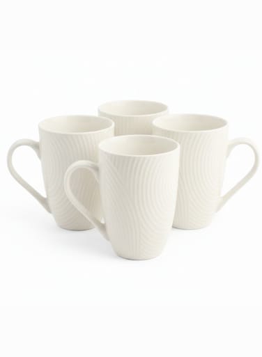 Premium Large Ceramic 14 oz Mug set &acirc;&euro;&ldquo; 4 pieces   durable everyday Coffee, Tea &amp; Beverage Mugs for home and office use
