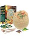 Montchi Jumbo Dino Egg Easter Activity - Unearth 14 Unique Large Surprise Dinosaurs in One Giant Filled Egg - Discover Dinosaur Archaeology Science STEM Crafts - Dinosaur Toys Easter Gifts