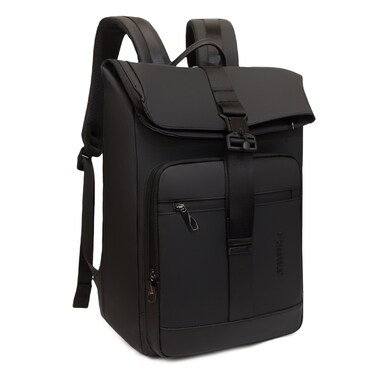 STARGOLD 17" Backpack With Front Pocket, Magnetic Buckle Closure, Side Opening And Computer Compartment For Travel, Business And Daily Use