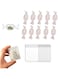 Beautishop Jewelry Organizer Set,10 Pack Anti Oxidation Jewellery Box Clear Jewelry Box Case, With 10 Pack PVC Clear Jewelry Anti Oxidation Zipper Bags (Transparent white)