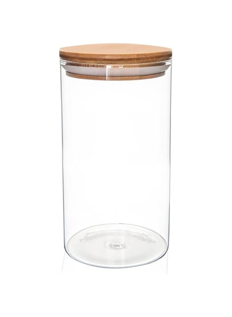 Flexy OLYNO&reg; 500 ML Air-Tight Glass Storage Jar Containers For Kitchen Storage, Pickle Storage, Dry Fruits Storage, Transparent PACK of 4.