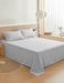 MAXQON 3‑Piece Microfiber Bed Sheet Set &ndash; Single Flat Sheet (180x240 cm) + 2 Pillowcases &ndash; Ultra‑Soft, Breathable, Wrinkle‑Resistant &ndash; Ideal for Single/Twin Beds &ndash; Home &amp; Hotel Use, White