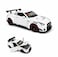 Hypercar Engine Alarm Clock White with Light Sound &amp; Water Mist Effects, Zinc Alloy Die-Cast Car Clock, Openable Doors &amp; Hood, Pull Back Action, Desk Clock for Home, Office &amp; Car Enthusiasts
