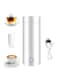 Bolivia's Portable Electric Kettle, 400ml Travel Tea Kettle with Non-stick Coating, Double Wall Water Boiler Bottle Insulated Coffee Thermos Mug, Fast Boil and Auto Shut Off Hot Water Heater (White)