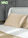 2 Silk Pillowcase Set Soft Breathable (51*102CM, Gold)