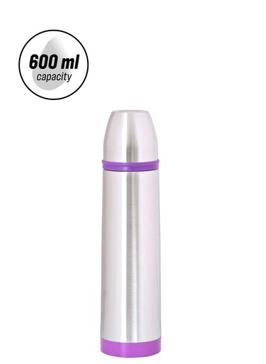 Stainless Steel Flask 591ml Silver/Purple
