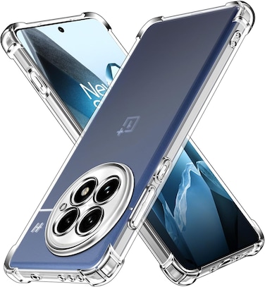 Clear Silicone Case for Oneplus 13 with Shockproof Protective Corners, Soft Thin Transparent Protective Case, Flexible TPU Transparent Mobile Phone Case, Scratch-Resistant Case Cover For Oneplus 13 5G