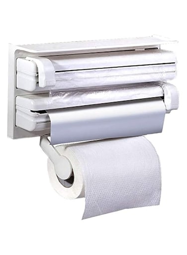 Triple Holder for Tissue, Nylon and Aluminum Foil