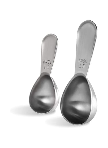 U-Taste Coffee Scoop: U-Taste Durable 18/8 Stainless Steel Measuring Coffee Scoop 1 tablespoon &amp; 2 tablespoon