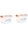 selecto BCT 17 LTR Clear Plastic Storage Box With Lid   2 PC SET   For Clothes, Toys, Books, Snacks, Shoes and Grocery,Medicine,Stationary items and Many more. (2)
