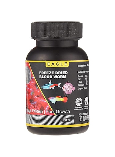 Horizone Eagle Freeze Dried Blood Worms 100 Ml, Multicolor