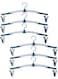 Travel Folding Hanger, 6 Pack Foldable Hanger Metal Clothes Hanger, Folding Portable Laundry Hanger, Space-Saving Non-Slip Design, Wall Cloth Hanger Small Hangers Suit