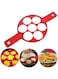 TUKE Nonstick Pancake Molds Ring Silicone Fried Egg Mould Reusable Pancake Maker Egg Ring Kitchen Cooking Baking Tools (Round Shape)