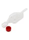 Bubble Airlock With Lid Clear/Red