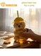 New Bear Straw Cup, Cute Bear Glass Cup With Straw, 2026 Cute Coffee Mugs, Glass Bears Cups, Coffee Beers Wine Cocktail Drinks Glassware, Yellow