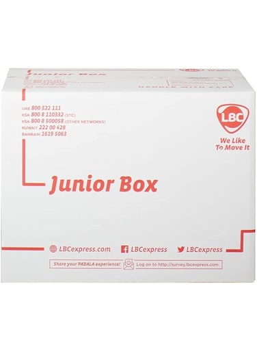 LBC Express Junior Balikbayan Box (60x38x45cm) with aluminum foil bag