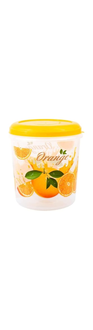 ESQUBE Storage Containers for Kitchen   With Durable Lid (Cereal, Flour and Sugar Containers) - Yellow (1 piece)