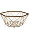 AQ Hexa Premium Flat Wire Fruit Basket, 10.75-Inch x 10.75-Inch x 4.5-Inch Size