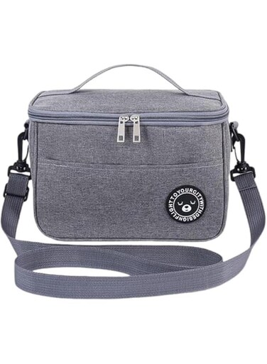Lunch Bag, Insulated Lunch Bags for Women and Men, Leak Cool Bag Lunch Box, Large Capacity Thermal Lunch Bag Adults, for Work, School, Camping, Travel, Picnic Pack Lunch Bag (Grey)