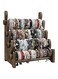 TOPNEW 4 Tier Wooden Bracelet Holder, Bangle Watch Necklace Display Storage Jewelry Holder Stand Display Organizer, Brown