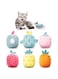 SYOSI 6 Pcs Catnip Toys, Cat Toys for Indoor Cats, Rattle Sound, Pillows Cat Crinkle Toys, Cats Interactive with Cute Fruits Set, Assorted Kitty Toys, Cat Teething Chew Toy with Plush Gift