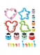 12Pcs Stainless Steel Sandwich Cookie Cutters Set Mini Vegetable Fruit Cutters Food Grade Cookie Cutter Mold for Kids Food Decoration Tools for Kitchen,with 10 Pcs Cartoon fruit fork