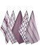 DII Assorted Woven, Kitchen Dishtowel Set, 18x28, Wine, 5 Piece