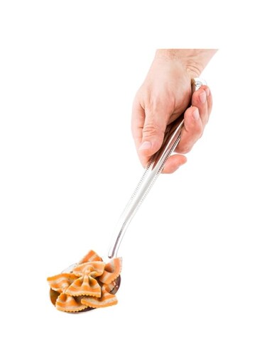 Restaurantware Perforated Buffet Spoon, Perforated Serving Spoon - Stainless Steel - 12" - 1Ct Box - Met Lux -